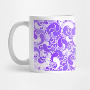 Lavender dreams, violet dancing drops, geometric shapes in lilac color shades Mug